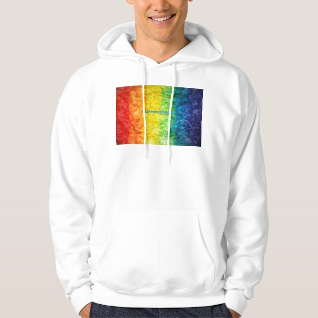 Moletom Bandeira tie-dye da SlipperyJoe's arco-íris pressi (Frente)
