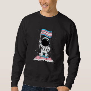 Moletom Bandeira Transgênero Astronauta Trans Orgulho LGBT