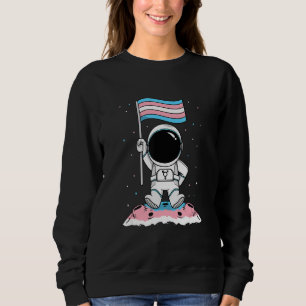 Moletom Bandeira Transgênero Astronauta Trans Orgulho LGBT