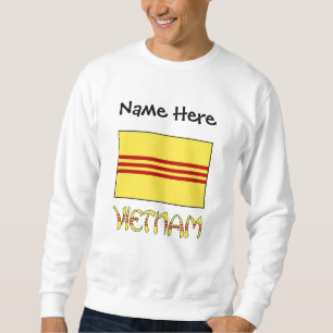 Moletom Bandeira Vietnamita do Vietnã do Sul Preta Persona