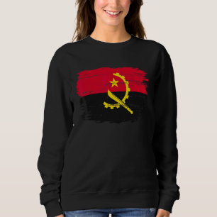 Moletom Bandeira Vintage de Angola Para Angolano