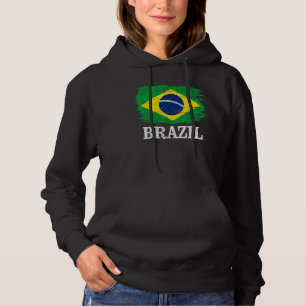 Moletom Bandeira Vintage do Brasil Para Brasileiro