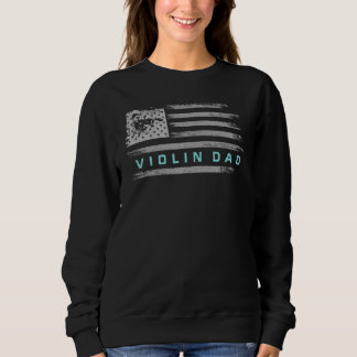 Moletom Bandeira Vintage EUA Violino Músico Pai Violinista