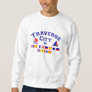 Moletom Bandeiras de sinal transversais do MI da cidade