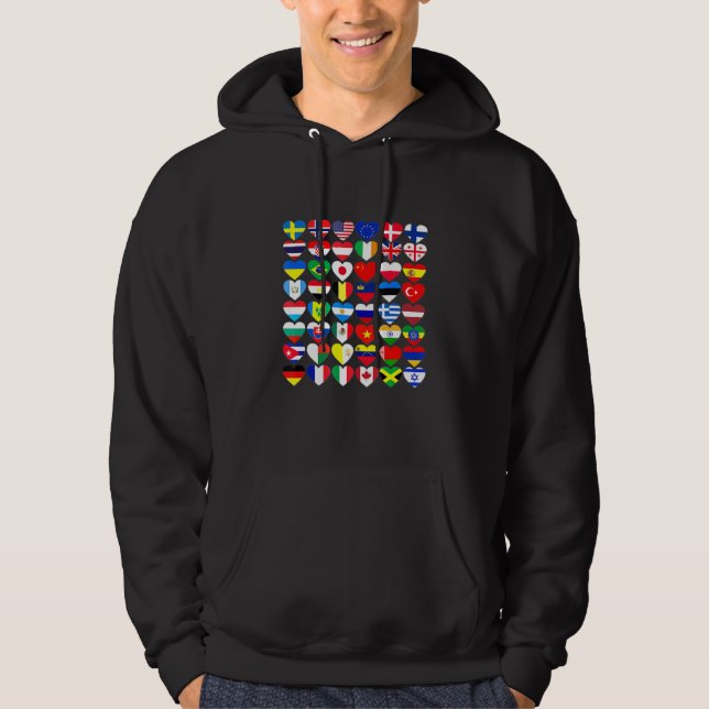 Moletom Bandeiras Dos Países Do Mundo Internacional (Frente)