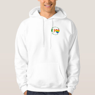 Moletom Bandeiras Orgulhosas do Coração Irlandês e Gay Org