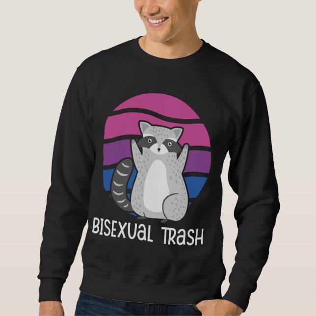 Moletom Bandeja Bissexual Funny Raccoon Lover Bi Flag P (Frente)
