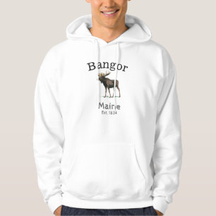 Moletom Bangor Maine, alce, hoodie
