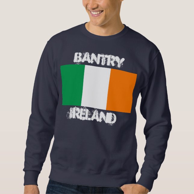 Moletom Bantry, Irlanda com bandeira irlandesa (Frente)