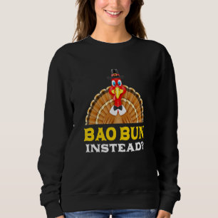 Moletom Bao Bun Em Vez De Ação De Graças Bun Negra