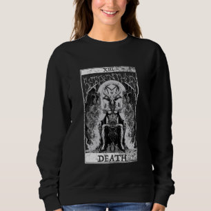 Moletom Baphomet Occult Satã Cabeça Cabeça Tarot Card Deat