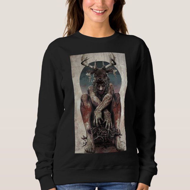 Moletom Baphomet Satanist Goat Satanic Dark Mau 666 (Frente)