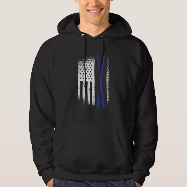 Moletom Baquetas com a Bandeira dos EUA (Frente)