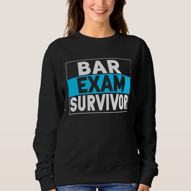 Moletom Bar Exam Survivor Law School Graduation New Lawyer (Frente)