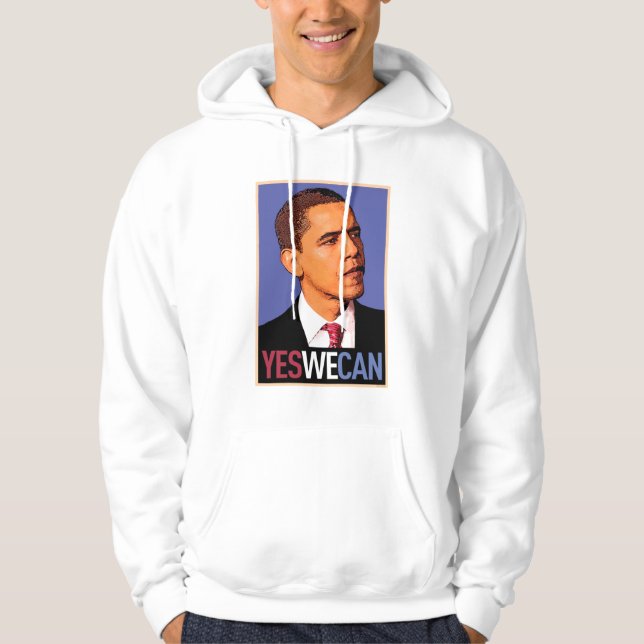 Moletom Barack Obama "sim nós podemos" camisola encapuçado (Frente)