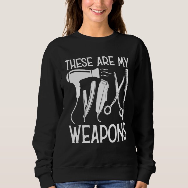 Moletom Barbearia Barbar Armas Estas São Minhas Armas (Frente)