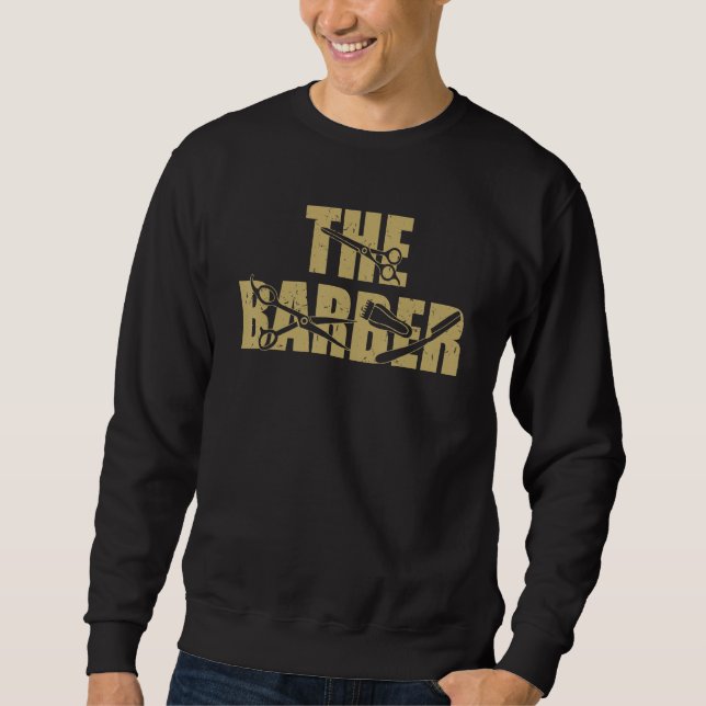 Moletom Barbearia de Cabelos Masculinos O Barbeiro (Frente)