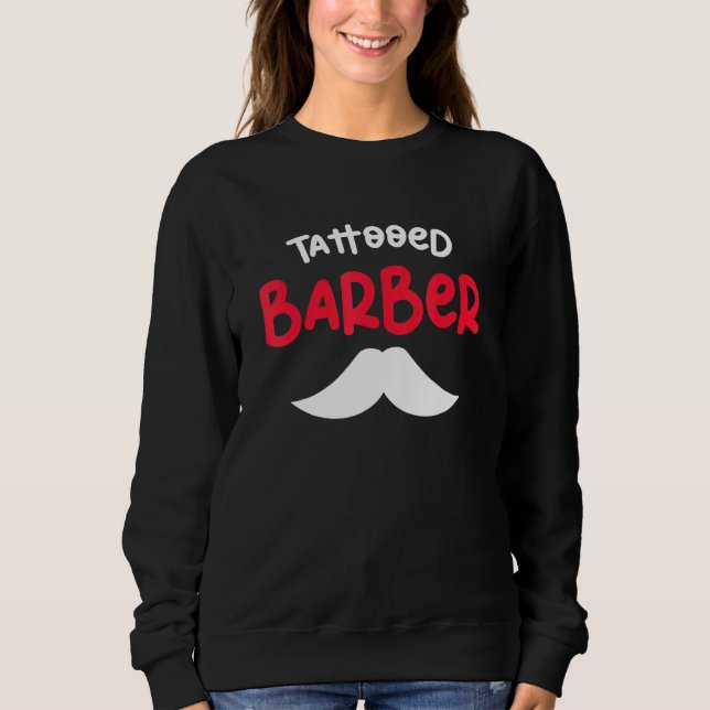 Moletom Barbeiro-cabeleireiro tatuado (Frente)