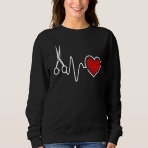 Moletom Barber Heartbeat Hairstylist Pride Heart Beat