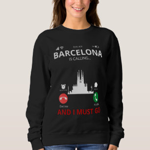Moletom Barcelona chama Espanha Souvenir