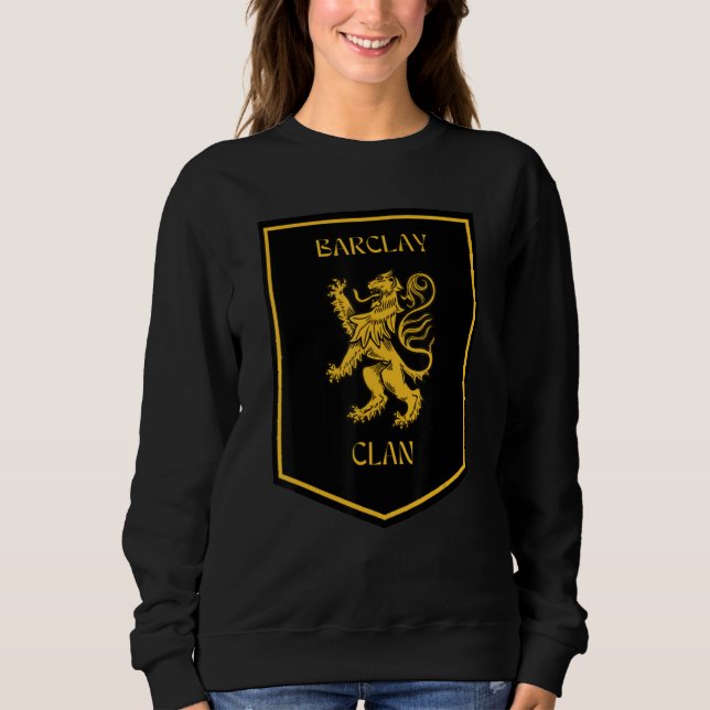 Moletom Barclay Clan Scottish Lion Highland Crachá (Frente)