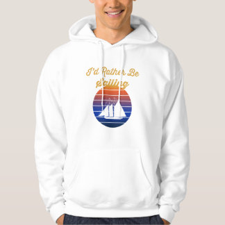 Moletom Barco à Vela Silhueta Pôr do Sol Eu Preferiria Est