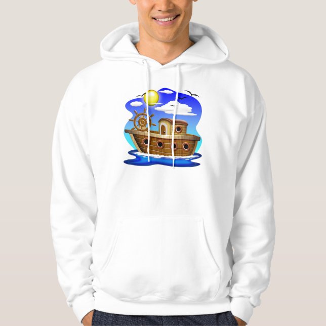 Moletom Barco de Pesca Cartoon (Frente)