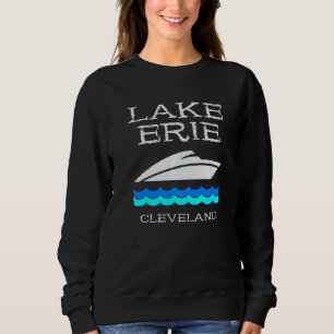 Moletom Barco do Lago Erie Speed Boat Souvenir Cleveland