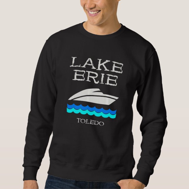 Moletom Barco do Lago Erie Speed Boat Souvenir Toledo (Frente)