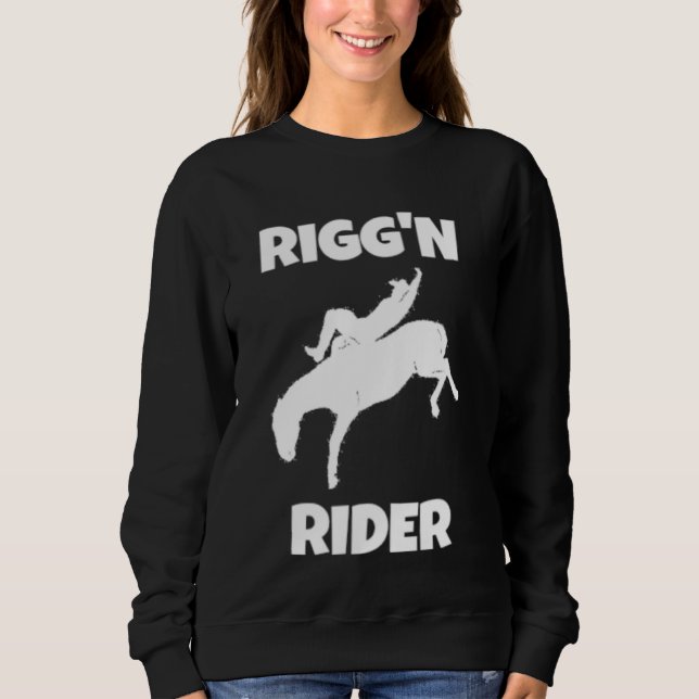 Moletom Bareback Bronc Riding Rigg'n Rider (Frente)