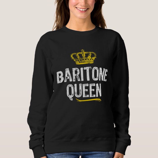 Moletom Baritone Queen Women Girls Player  Cool Cute (Frente)