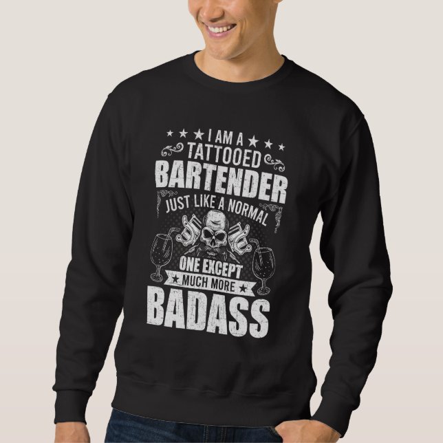 Moletom Barman Bartending Tatuado (Frente)