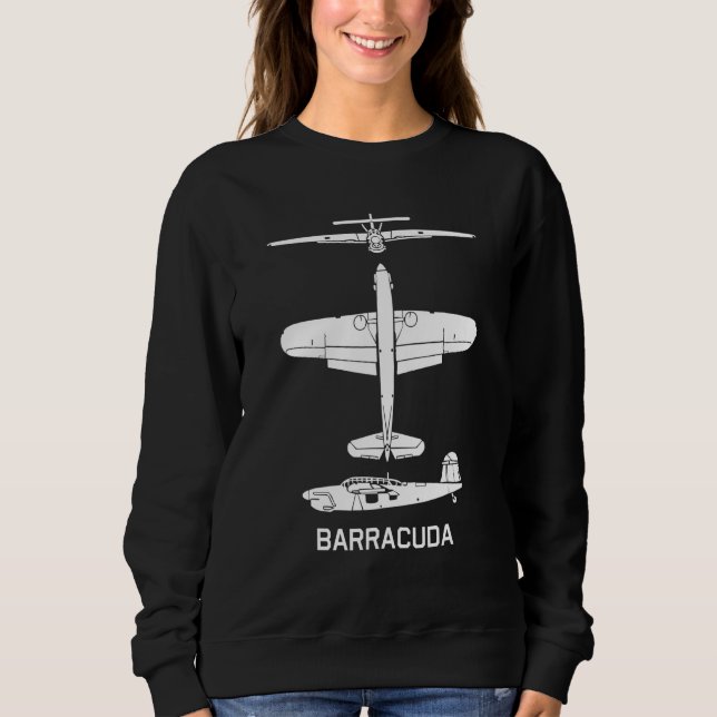 Moletom Barracuda British Ww2 Torpedo Dive Bomber Plane Si (Frente)