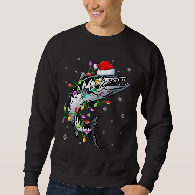 Moletom Barracuda Fish Xmas Lighting Reindeer Barracuda Ch (Frente)