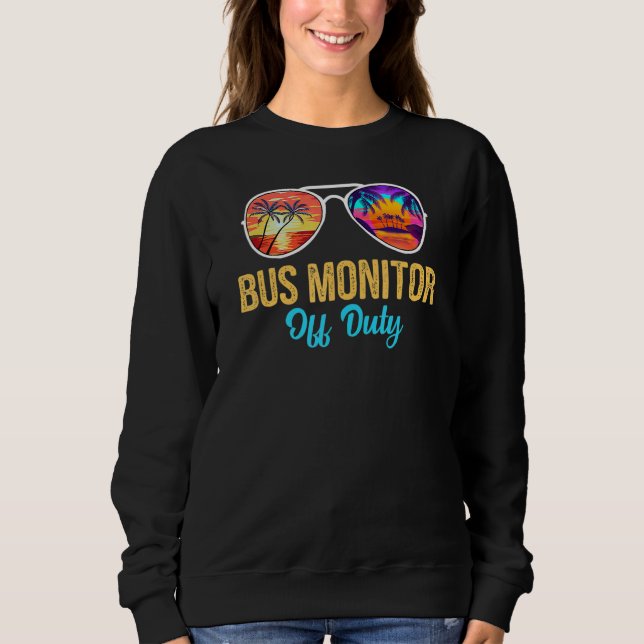 Moletom Barramento Monitor Off Duty Sunvidles Palm Tree No (Frente)