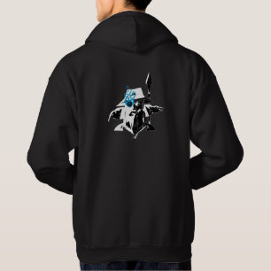Moletom Barras Cinzentas Hoodie Preto