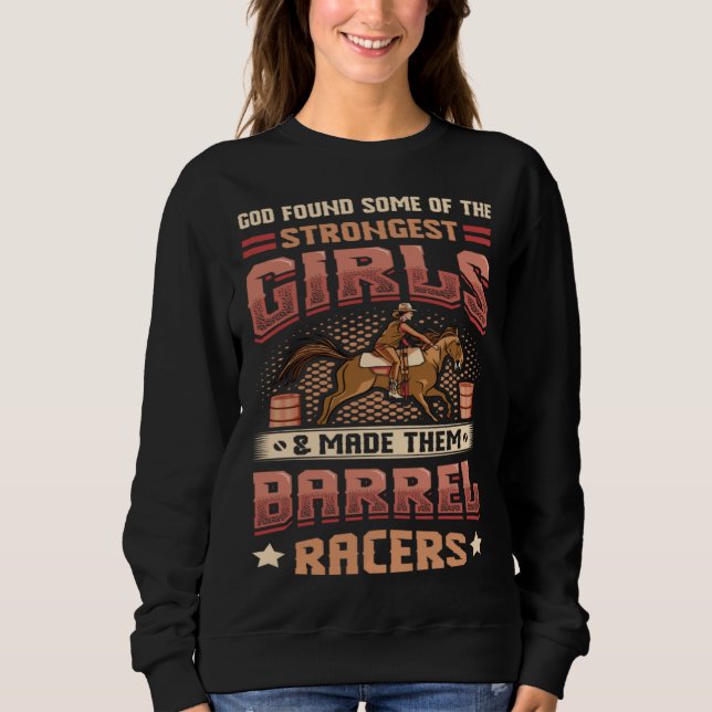 Moletom Barrel Racer Girl Barel Racing (Frente)