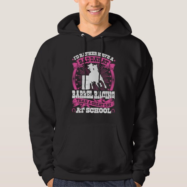 Moletom Barrel Racing Girl Quote  Rodeo Cowgirl Barrel Rac (Frente)