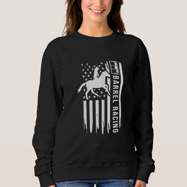 Moletom Barrel racing US flag graphic concept (Frente)
