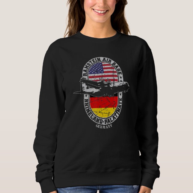 Moletom Base Aérea de Ramstein USAF Renânia-Palatinado Ale (Frente)