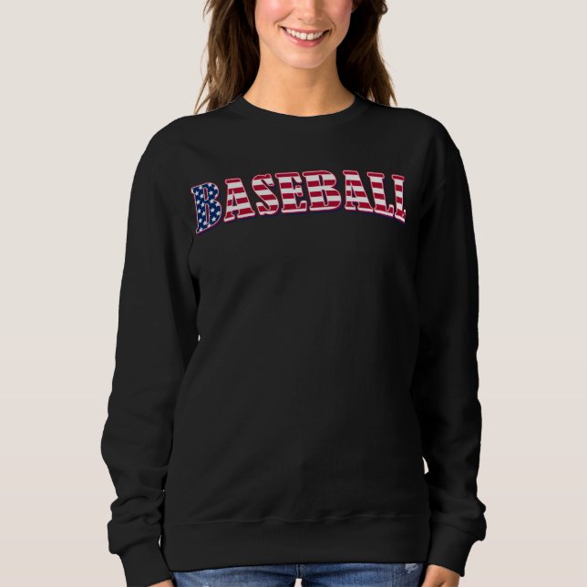 Moletom Baseball American Flag  Baseball (Frente)