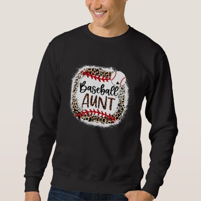 Moletom Baseball Aunt Leopard  Baseball Aunt (Frente)