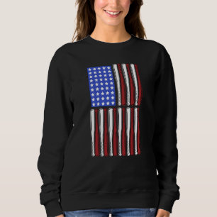 Moletom Baseball Bata EUA Jogador Bandeira Americana Patri