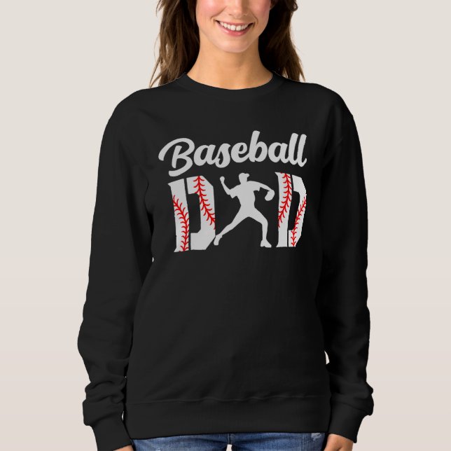 Moletom Baseball Dad Apparel Dad Baseball  Fathers Day Men (Frente)