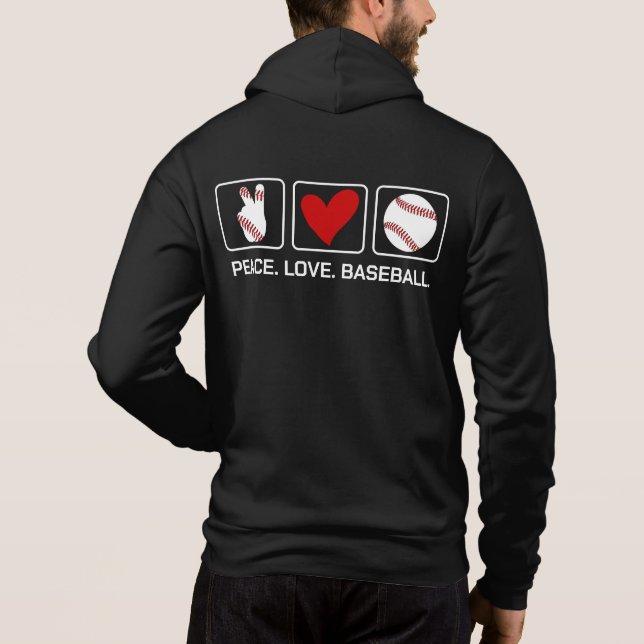 Moletom Baseball de Nome e Texto Personalizado (Verso)