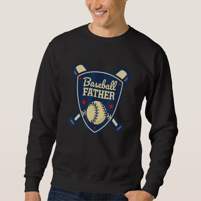 Moletom Baseball Father Matching Family Baseball Player (Frente)