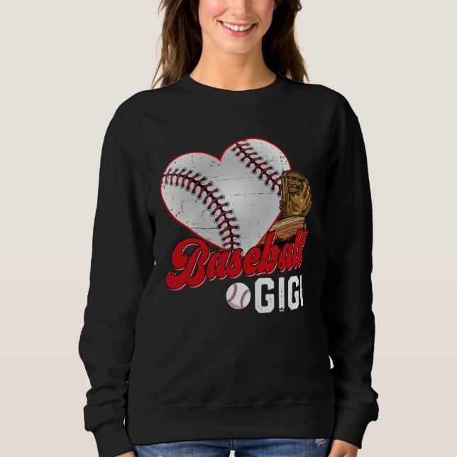 Moletom Baseball Gigi Baseball  Cute Mother s Day Girl Wom (Frente)