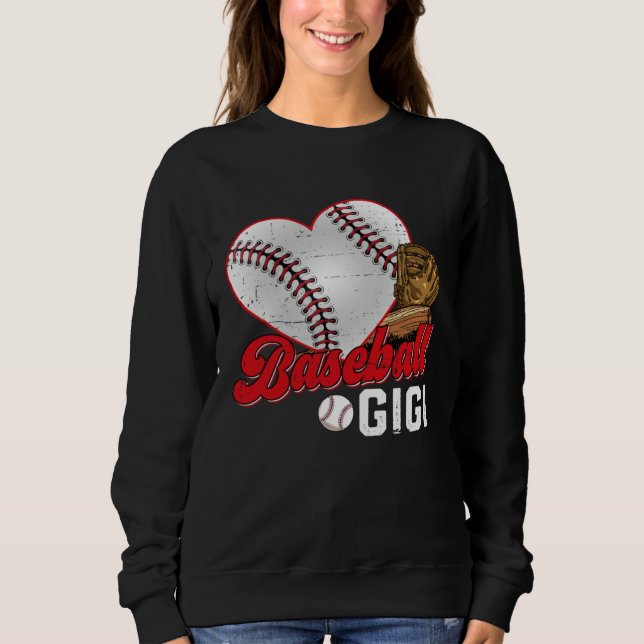 Moletom Baseball Gigi Baseball  Cute Mother s Day Girl Wom (Frente)