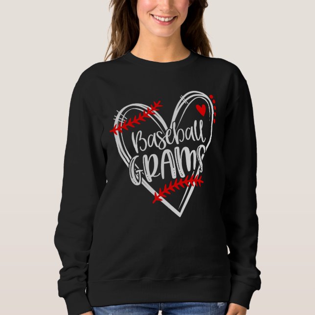 Moletom Baseball Grams Heart T ball Grams Mother's Day (Frente)