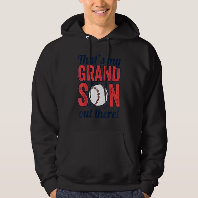 Moletom baseball grandma  that's my grandson out there foo (Frente)
